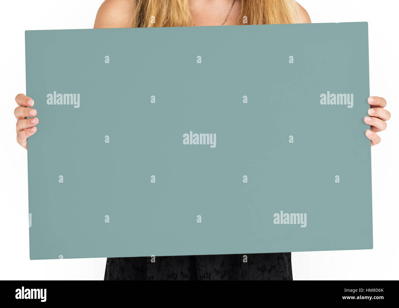 Targhetta vuota Copyspace concetto di comunicazione Foto Stock