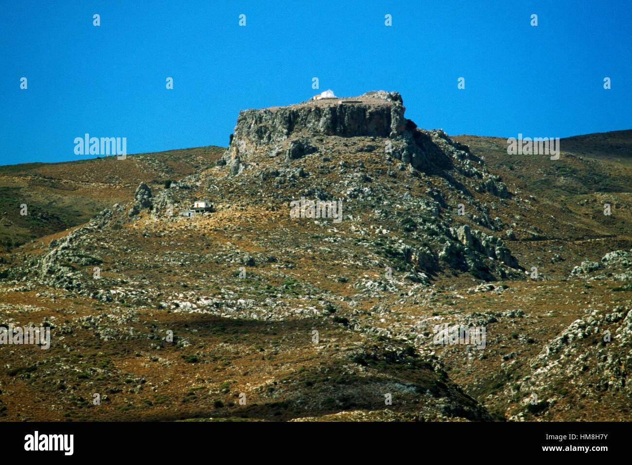 Castel del Monte Forte, Sitia, Creta, Grecia. Foto Stock