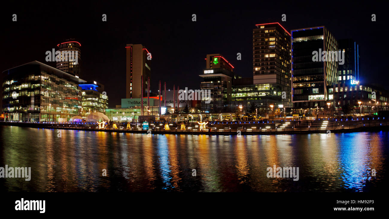 Media City Panorama Foto Stock