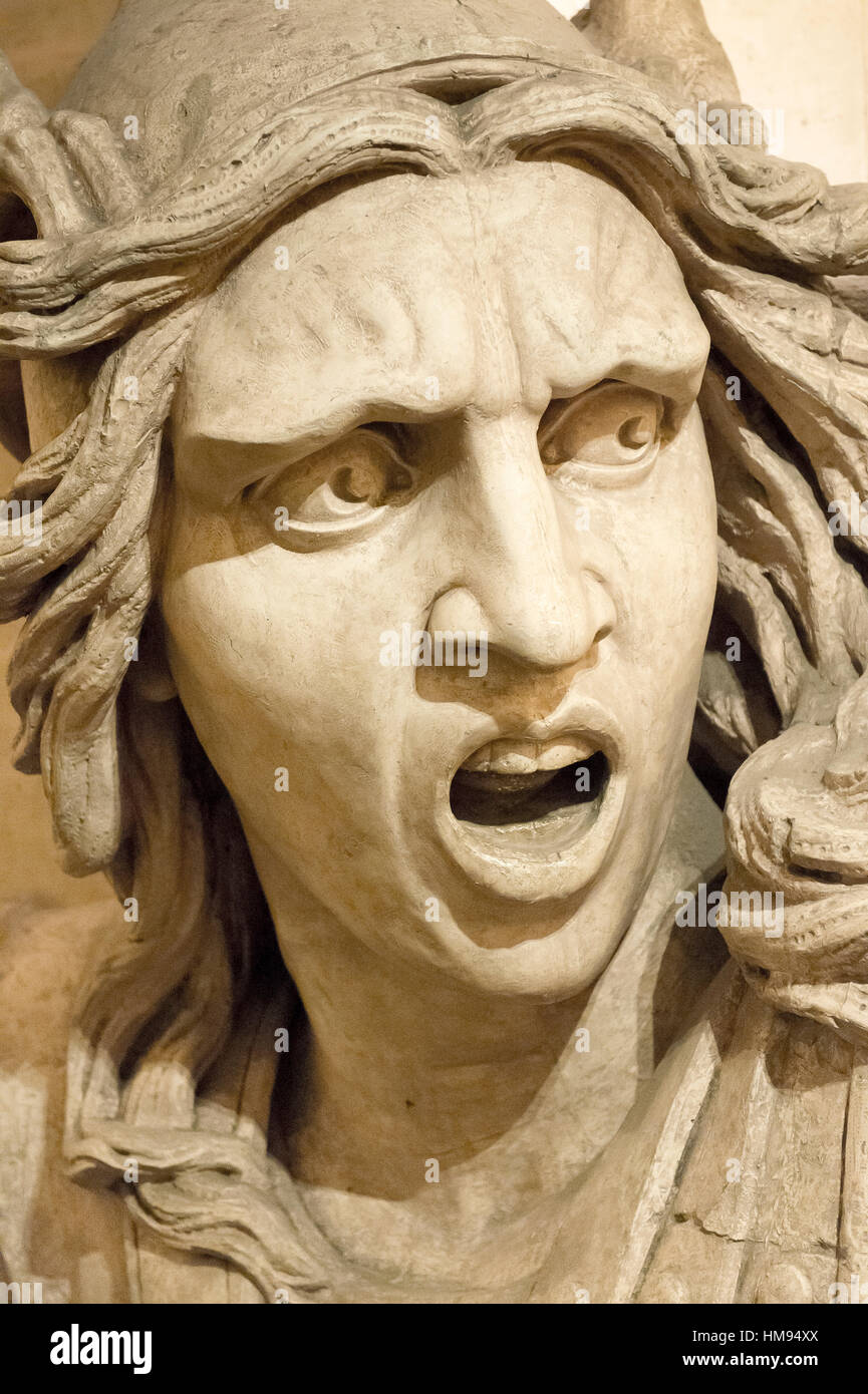 La Francia. Parigi XVI distretto. Arc de Triomphe di Place de l' Etoile. Dettaglio del bassorilievo ' la partenza dei volontari del 1792 ' denominato anche " La Marseillaise". Scultore: François Rude ( 1836 ) Foto Stock