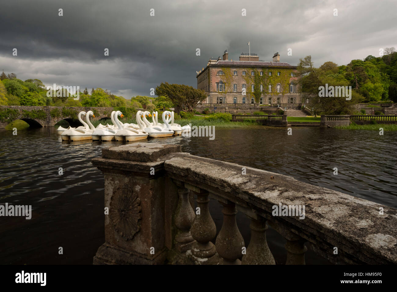 Westport House, nella contea di Mayo, Connacht, Repubblica di Irlanda Foto Stock