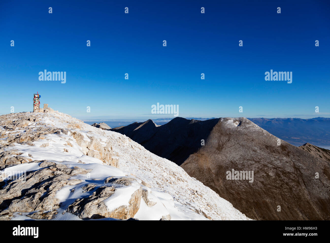Montare Vihren, 2945m, il Parco Nazionale di Pirin, Bansko, Bulgaria Foto Stock
