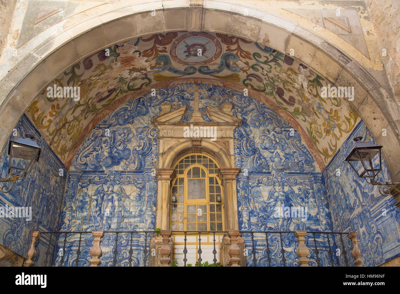 Oratorio della Madonna della Pietà, Town Gate, Obidos, Portogallo Foto Stock