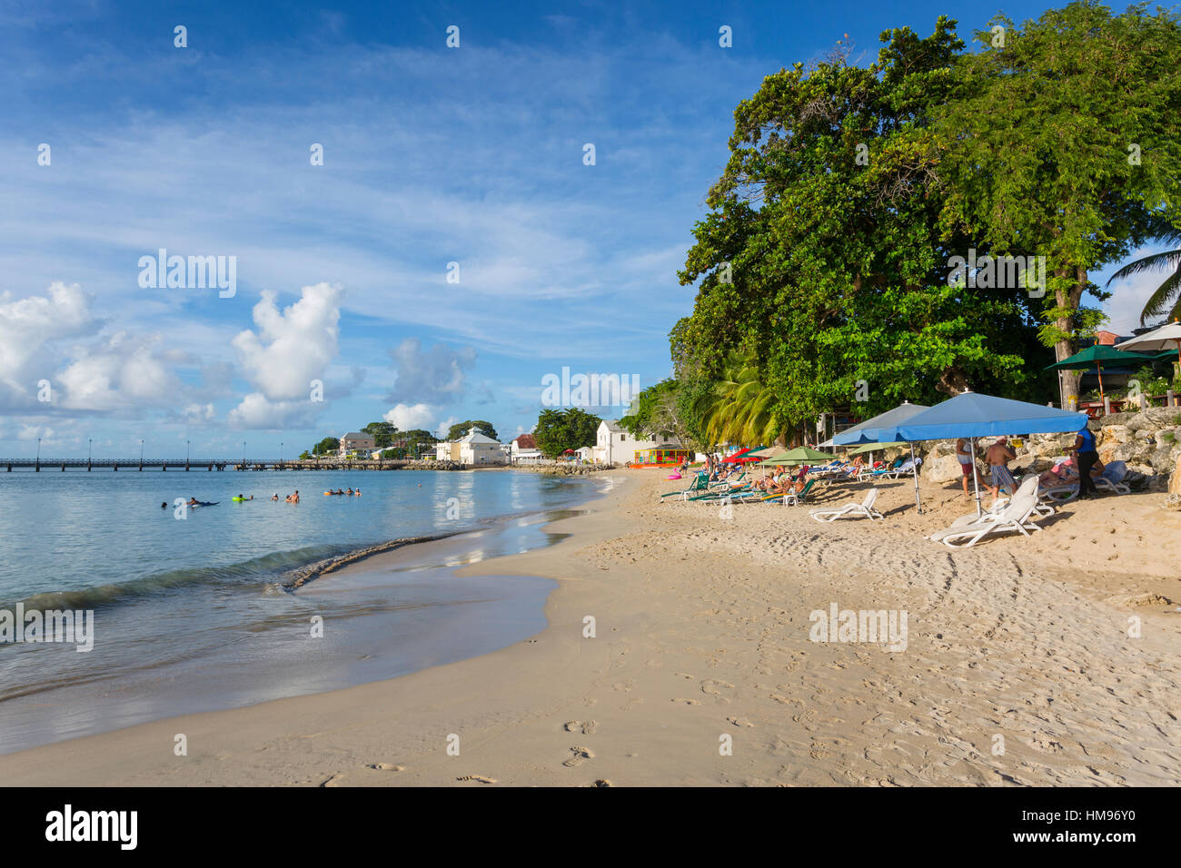 La spiaggia, Speightstown, San Pietro, Barbados, West Indies, dei Caraibi e America centrale Foto Stock