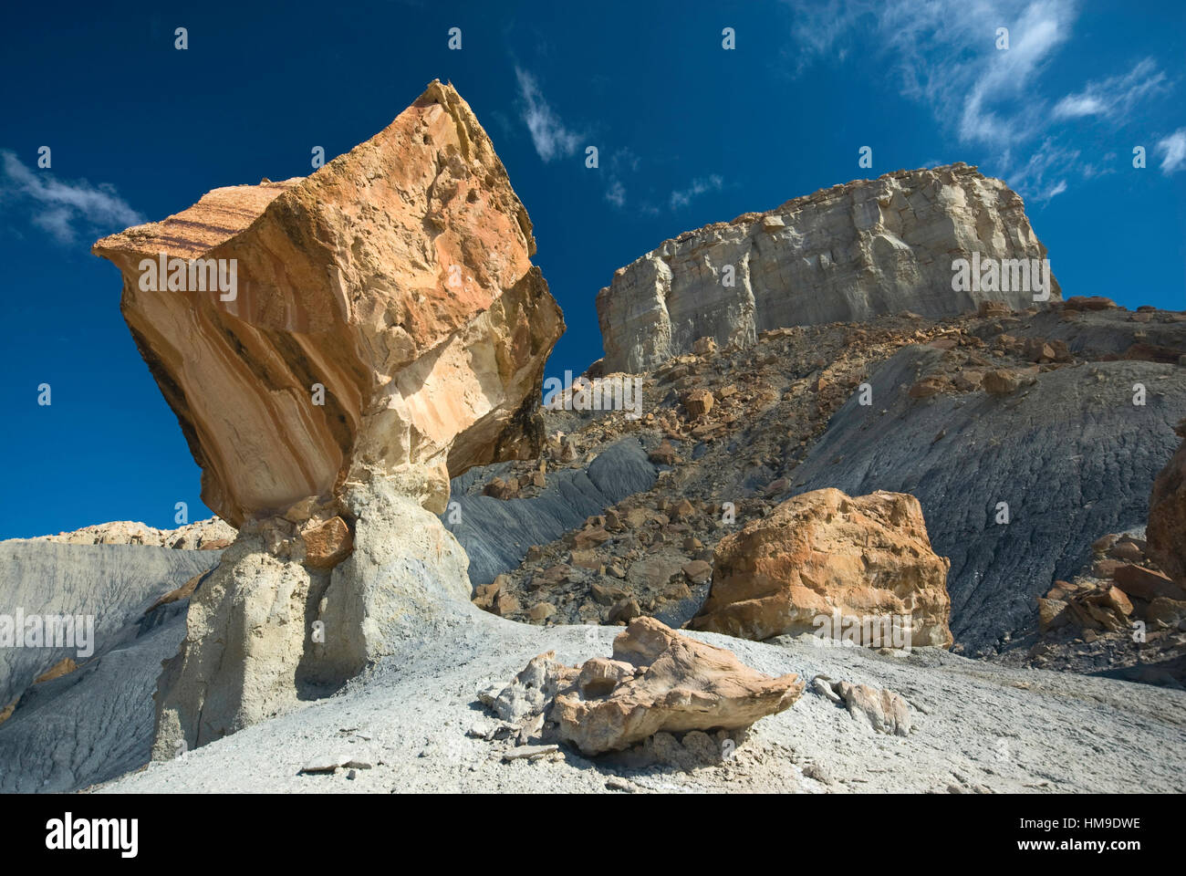 Nipplo massiccio del banco a Staircase-Escalante monumento Nat da Smoky Mountain Road vicino al lago Powell, Glen Canyon Area, Utah, Stati Uniti d'America Foto Stock