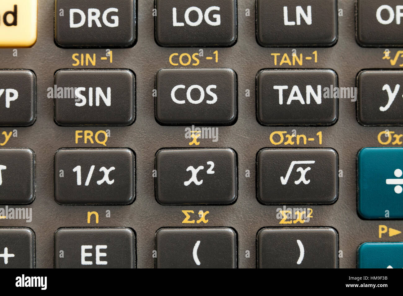 Texas Instruments calcolatrice scientifica tastiera - USA Foto Stock