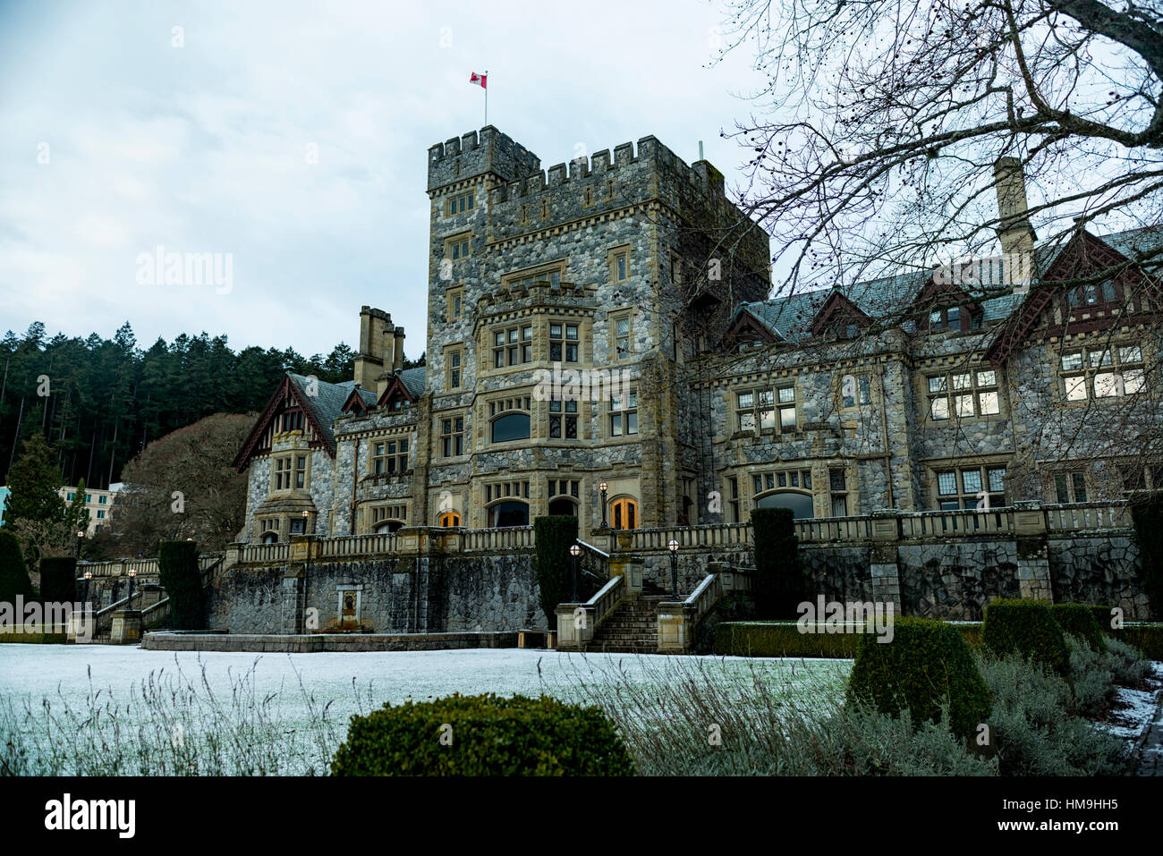 Canada nazionale storico edificio - lato giardino di Hartley la vista del castello. Foto Stock