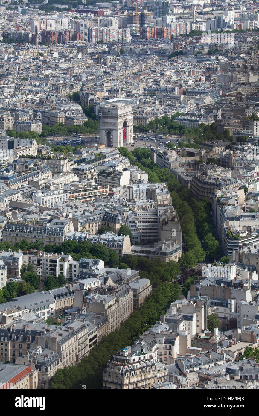 Parigi dal di sopra Foto Stock