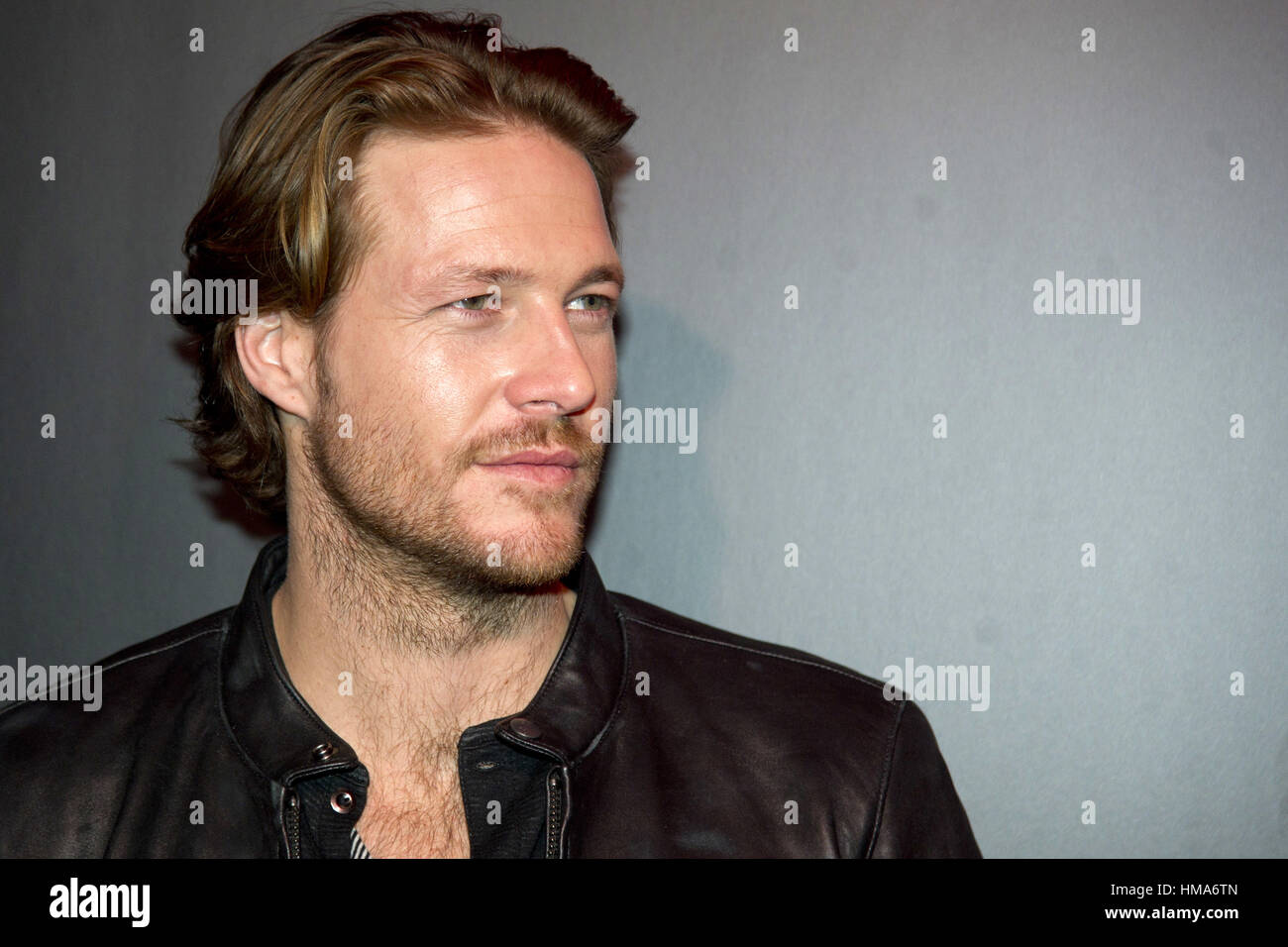 Madrid, Spagna. Il 1° febbraio 2017. Luke Bracey assiste il nuovo Ralph Lauren Frangance 'Polo rosso Extreme" presentazione a Estudios Cenital il 1 febbraio 2017 a Madrid, Spagna. | Verwendung weltweit/picture alliance Credit: dpa/Alamy Live News Foto Stock