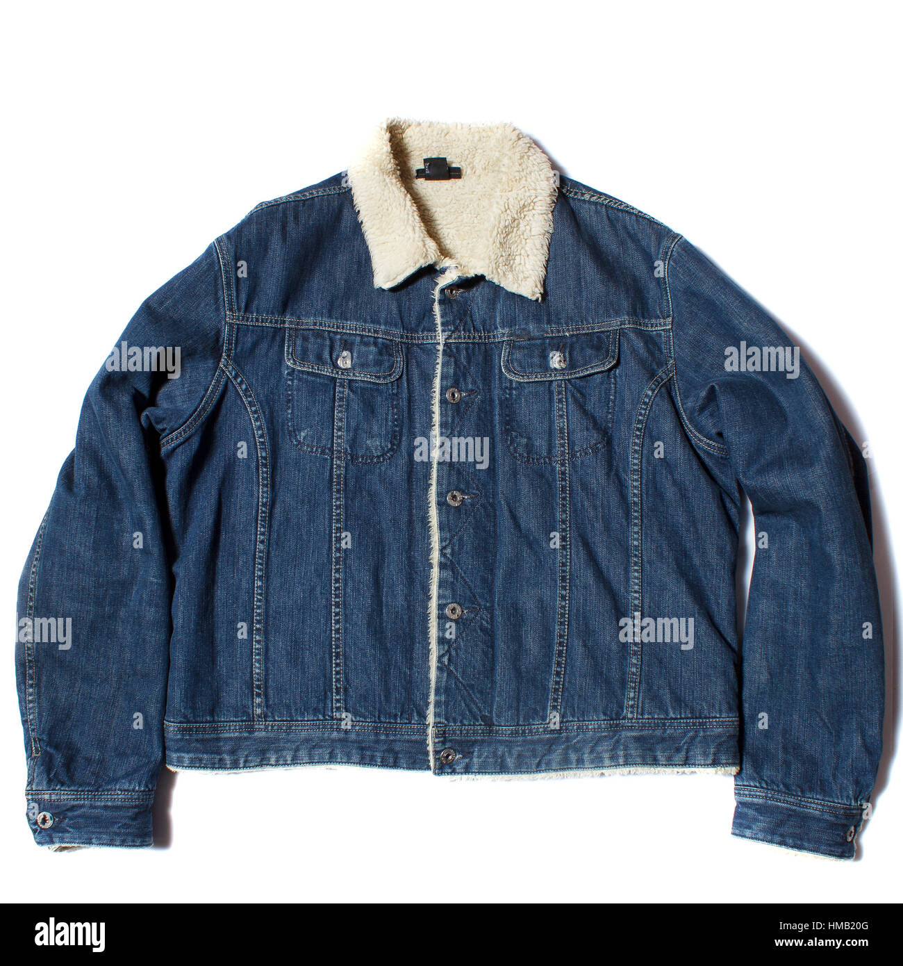 Calda giacca jean Foto Stock