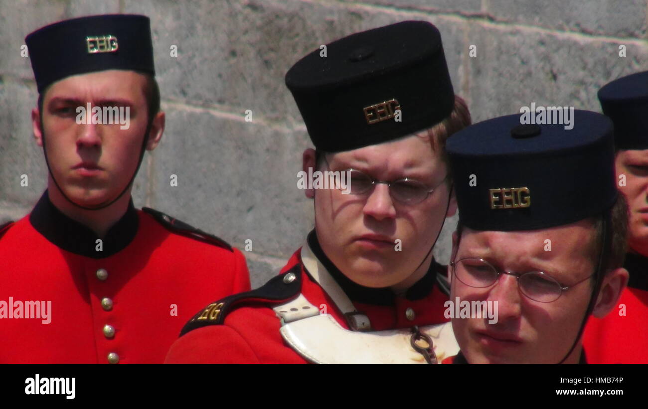 Gli uomini di Colonial uniformi militari Foto Stock