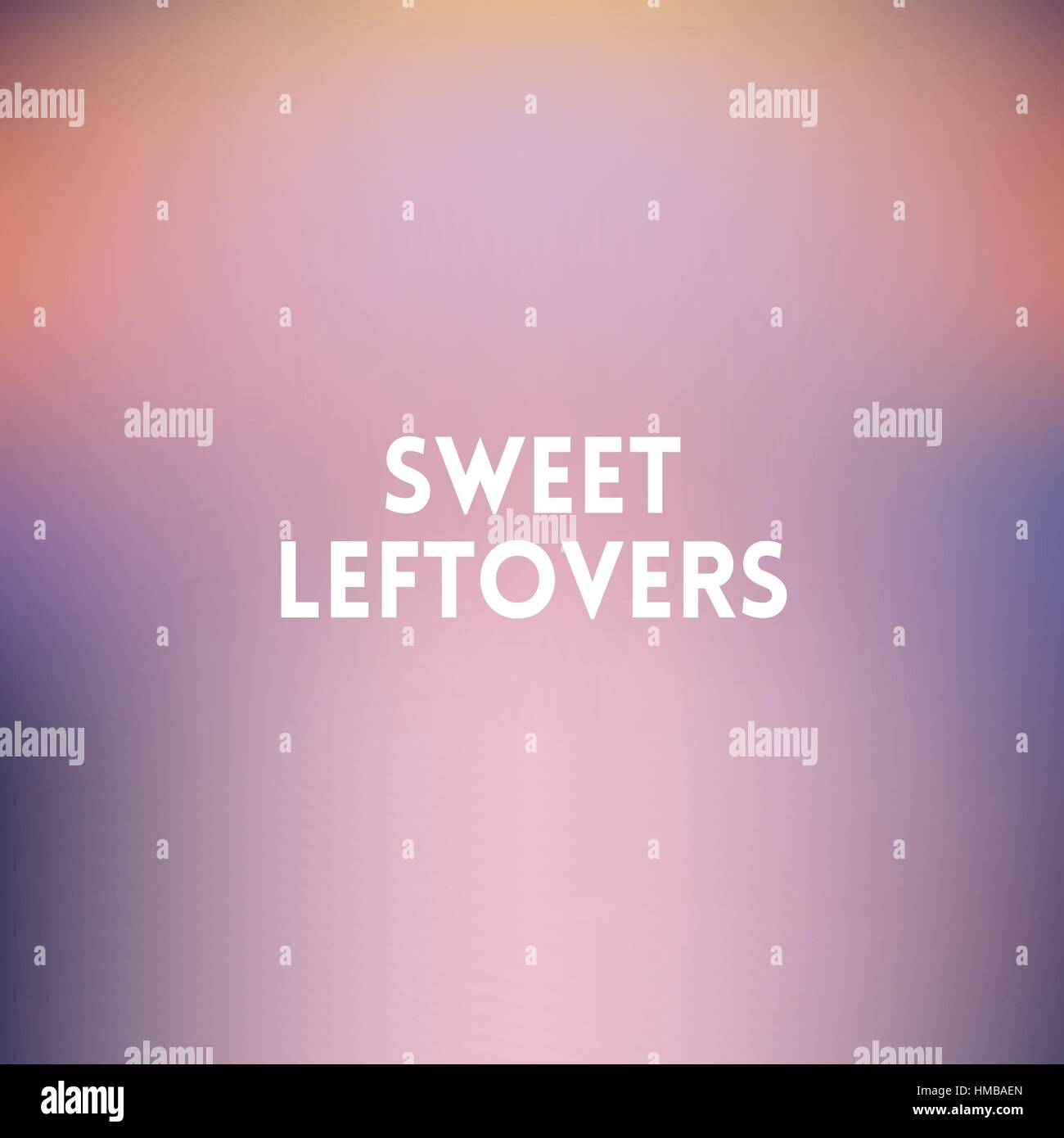 Square sfocato sfondo lilla - tramonto colori con preventivo motivante - dolce avanzi Illustrazione Vettoriale