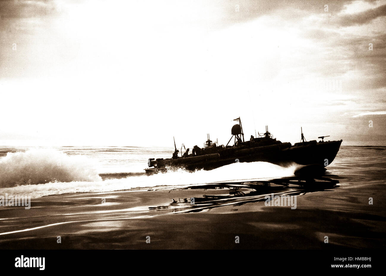 PT pattugliamento off costa della Nuova Guinea. 1943. (Marina) Foto Stock