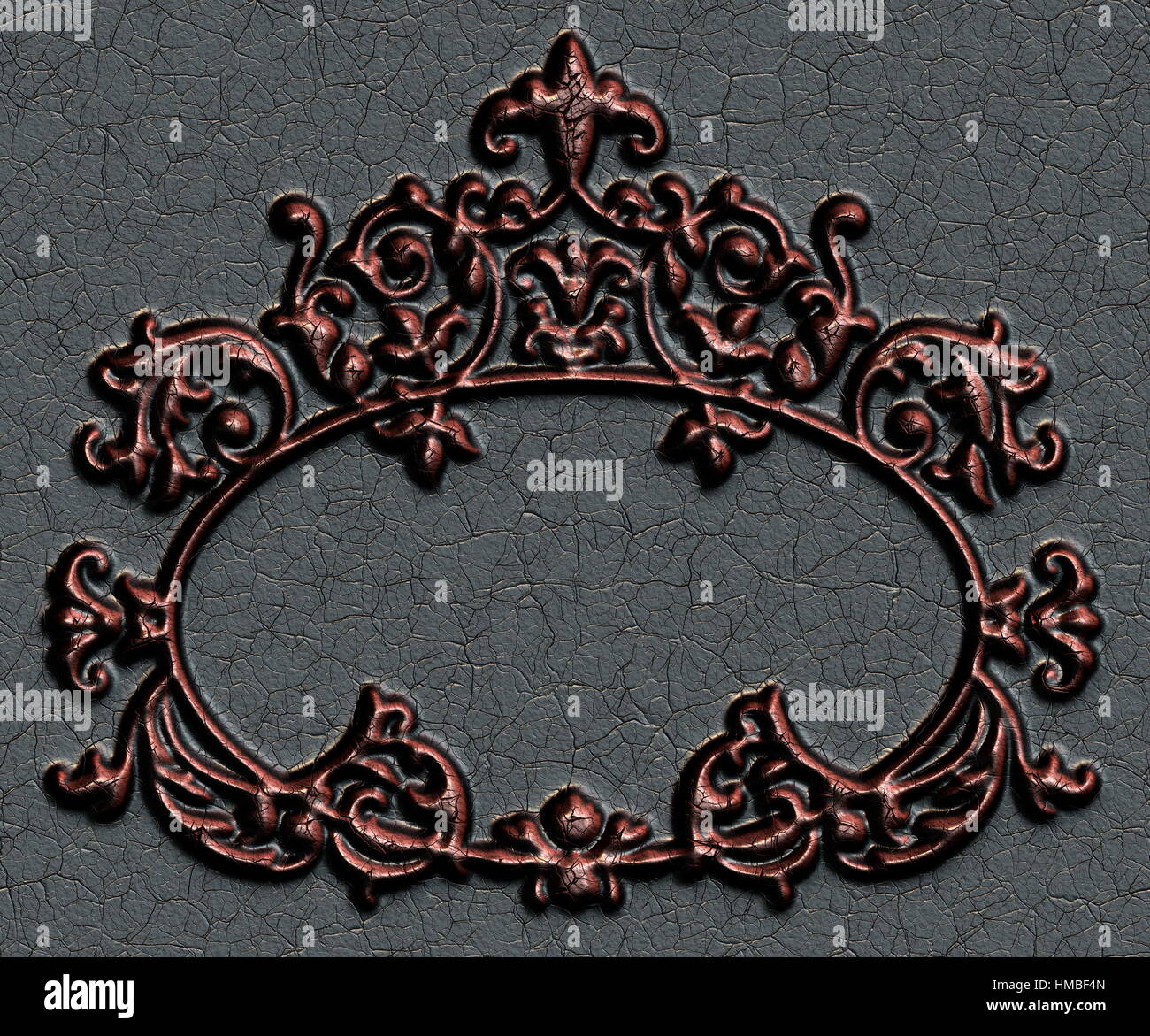 Immagine,usurata,frame,ornato,antica,vintage,rétro,sfondo,l'arte,scolpito,design,vuota,decorative,vuoto,vecchio,decoration,età,immagine Foto Stock