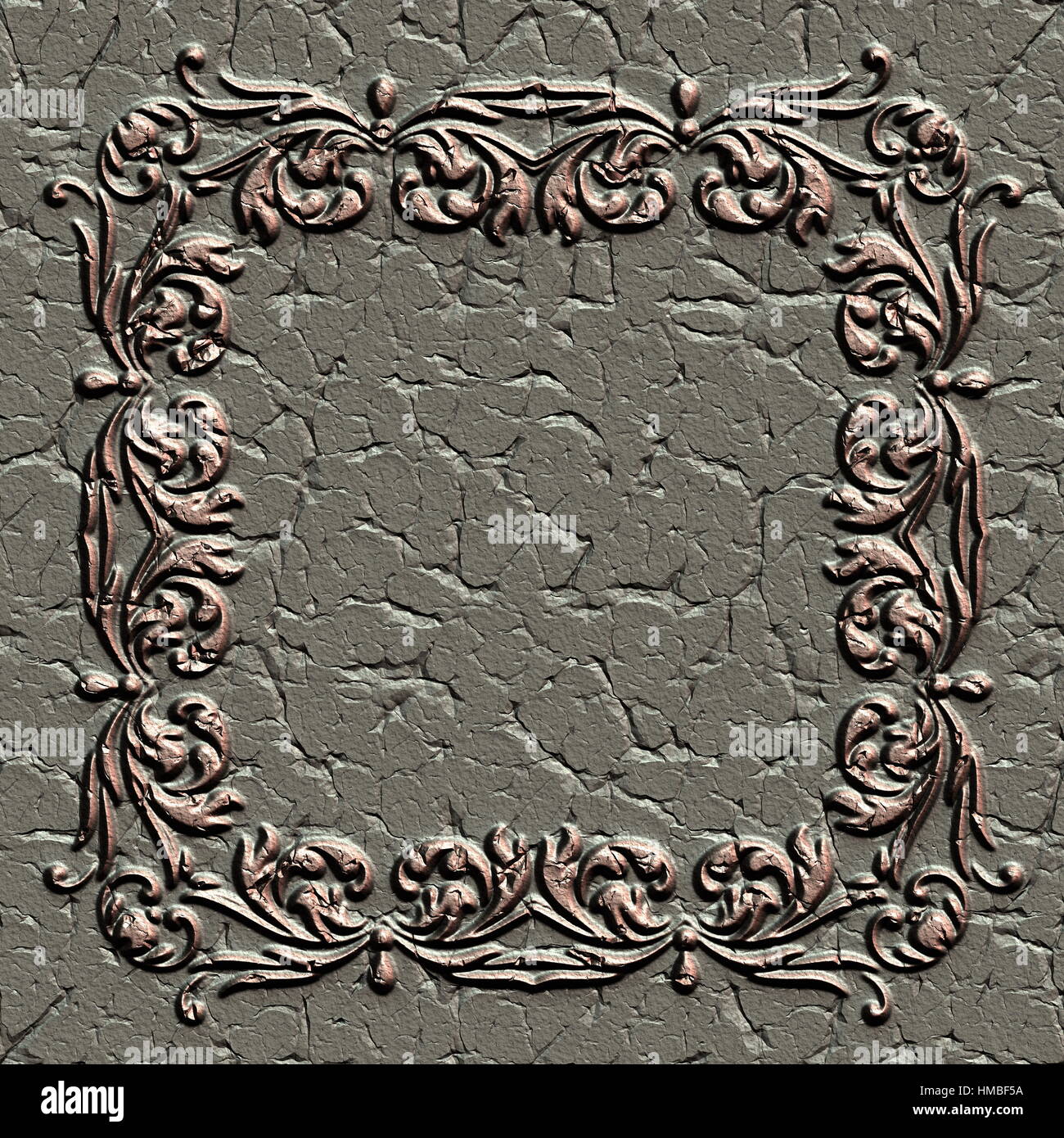 Immagine,usurata,frame,ornato,antica,vintage,rétro,sfondo,l'arte,scolpito,design,vuota,decorative,vuoto,vecchio,decoration,età,immagine Foto Stock