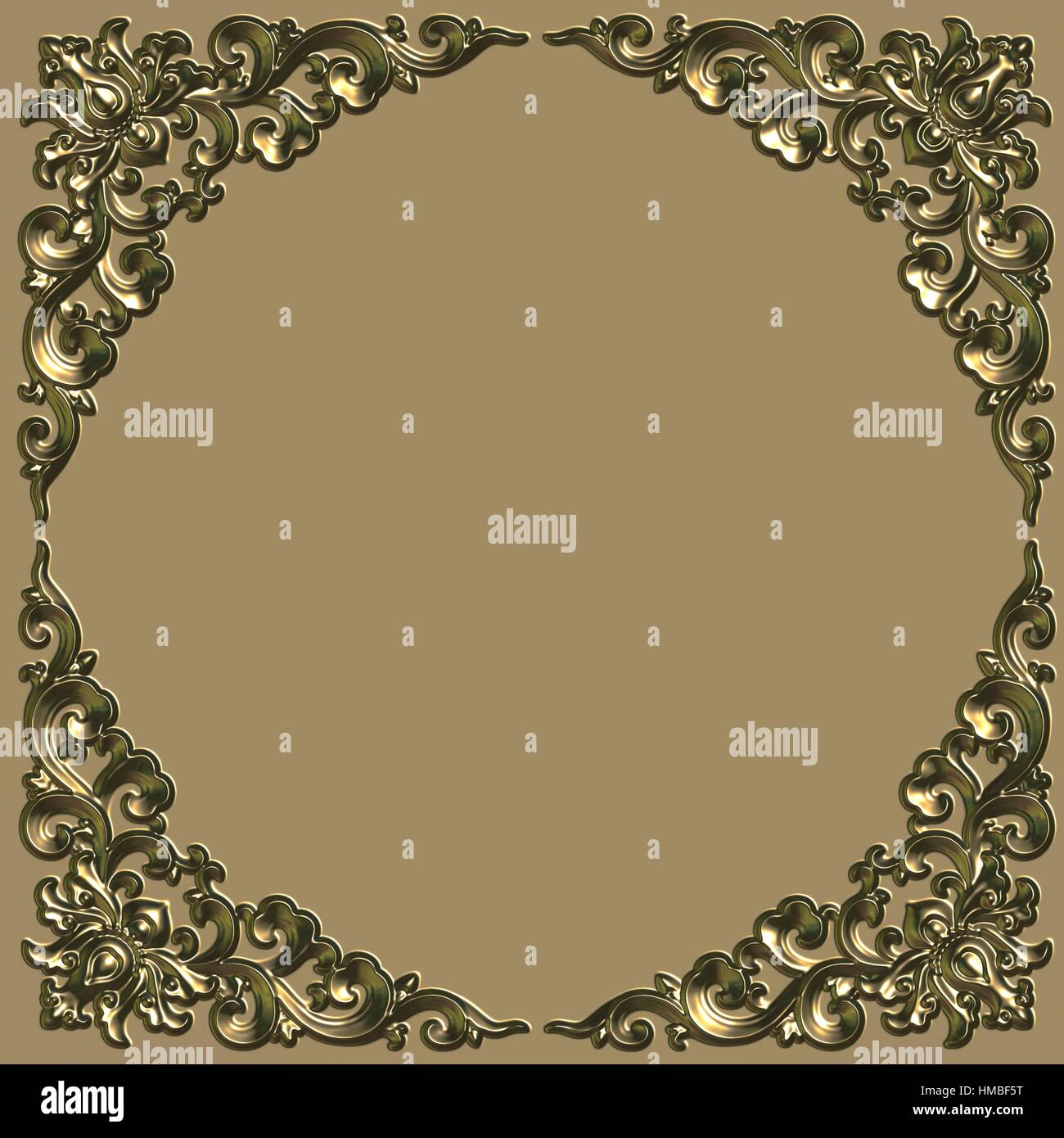 Immagine,usurata,frame,ornato,antica,vintage,rétro,sfondo,l'arte,scolpito,design,vuota,decorative,vuoto,vecchio,decoration,età,immagine Foto Stock