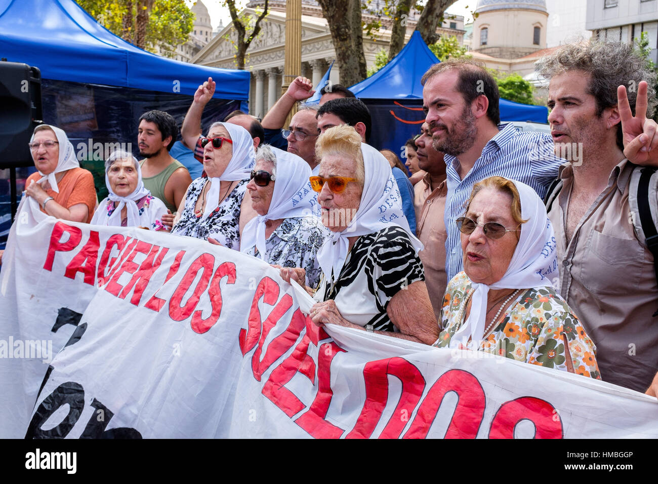 Argentina, Buenos Aires (2016): Associazione delle Madri della Plaza de Mayo (Madres de Plaza de Mayo) Foto Stock