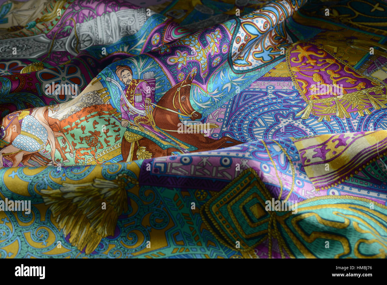 Hermès foulard di seta Foto stock - Alamy