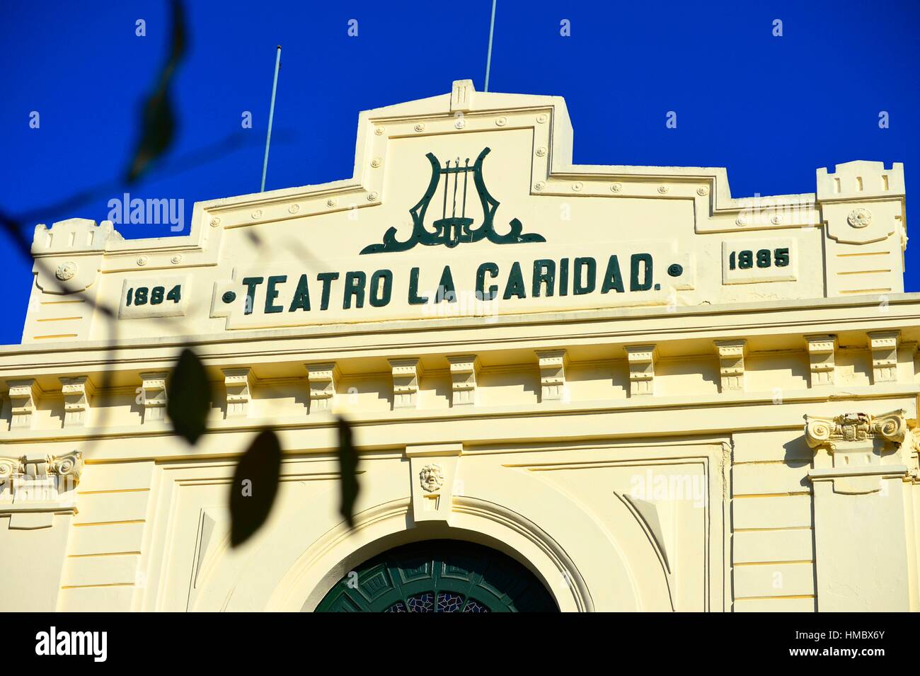 Teatro La Caridad o il teatro di beneficenza a Santa Clara, Cuba. Foto Stock