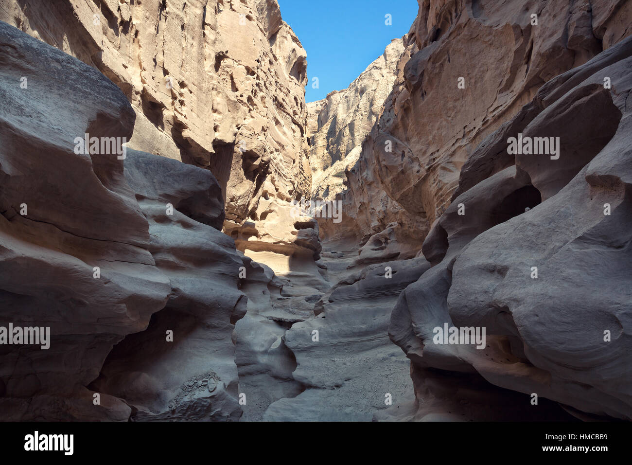 Chahkooh canyon, isola di Qeshm, Iran Foto Stock