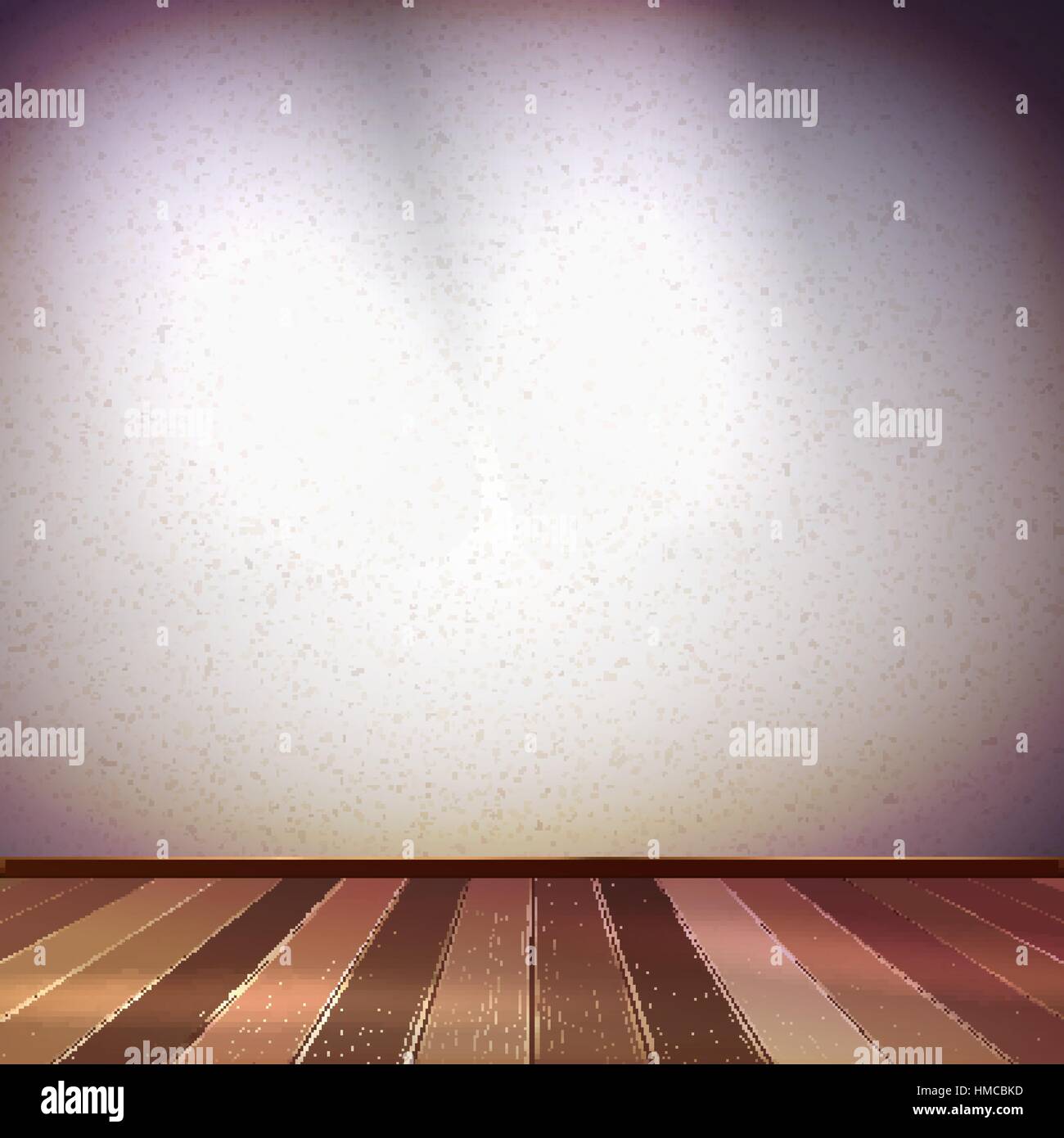 Parete con una illuminazione a spot. EPS vettore 10 Illustrazione Vettoriale