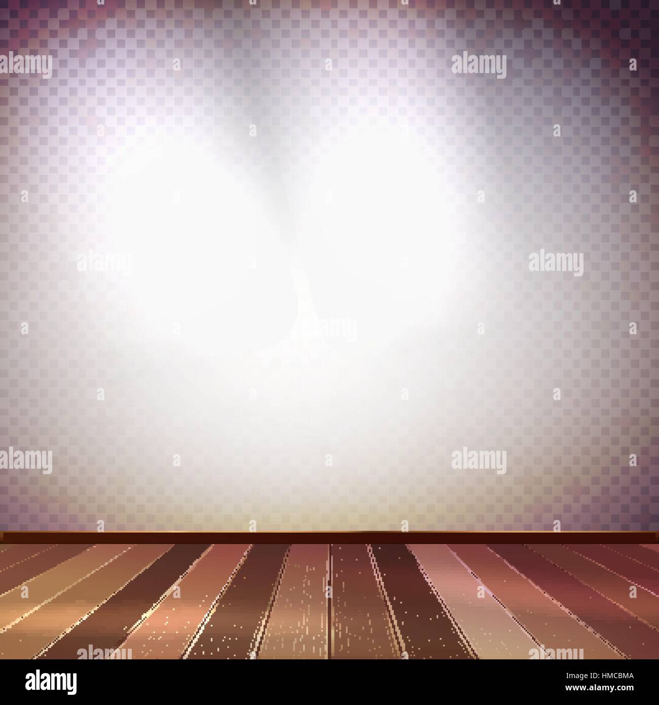 Parete con una illuminazione a spot. EPS vettore 10 Illustrazione Vettoriale