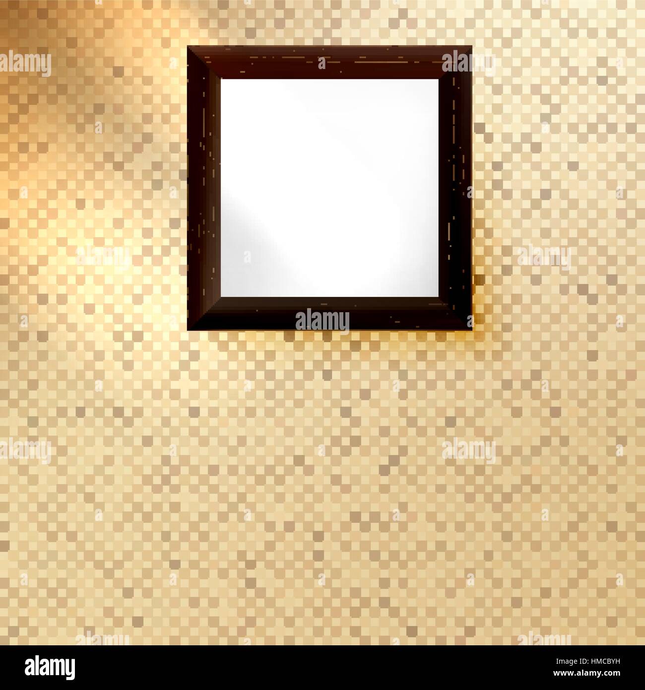 Mosaico in oro interno. EPS 10 Illustrazione Vettoriale