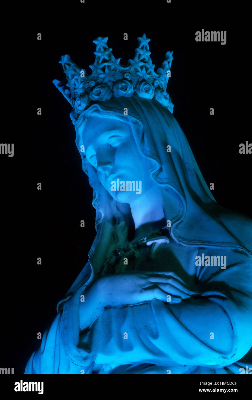 Blu Madonna. Foto Stock