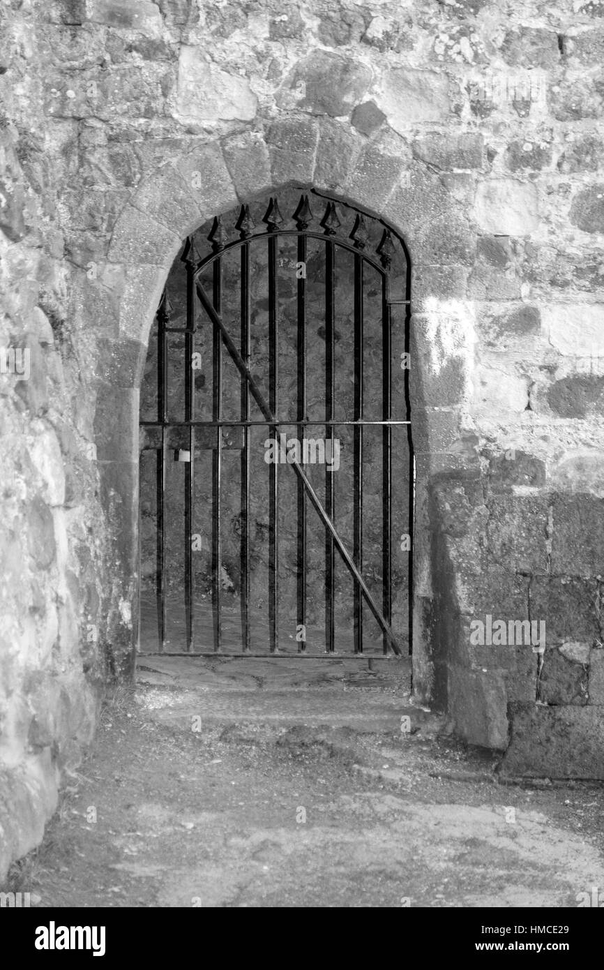 CANCELLO DEL CASTELLO Foto Stock