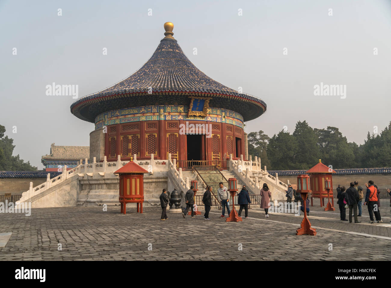 Imperial vault del Cielo nel Tempio del Cielo, Pechino, Repubblica Popolare di Cina e Asia Foto Stock