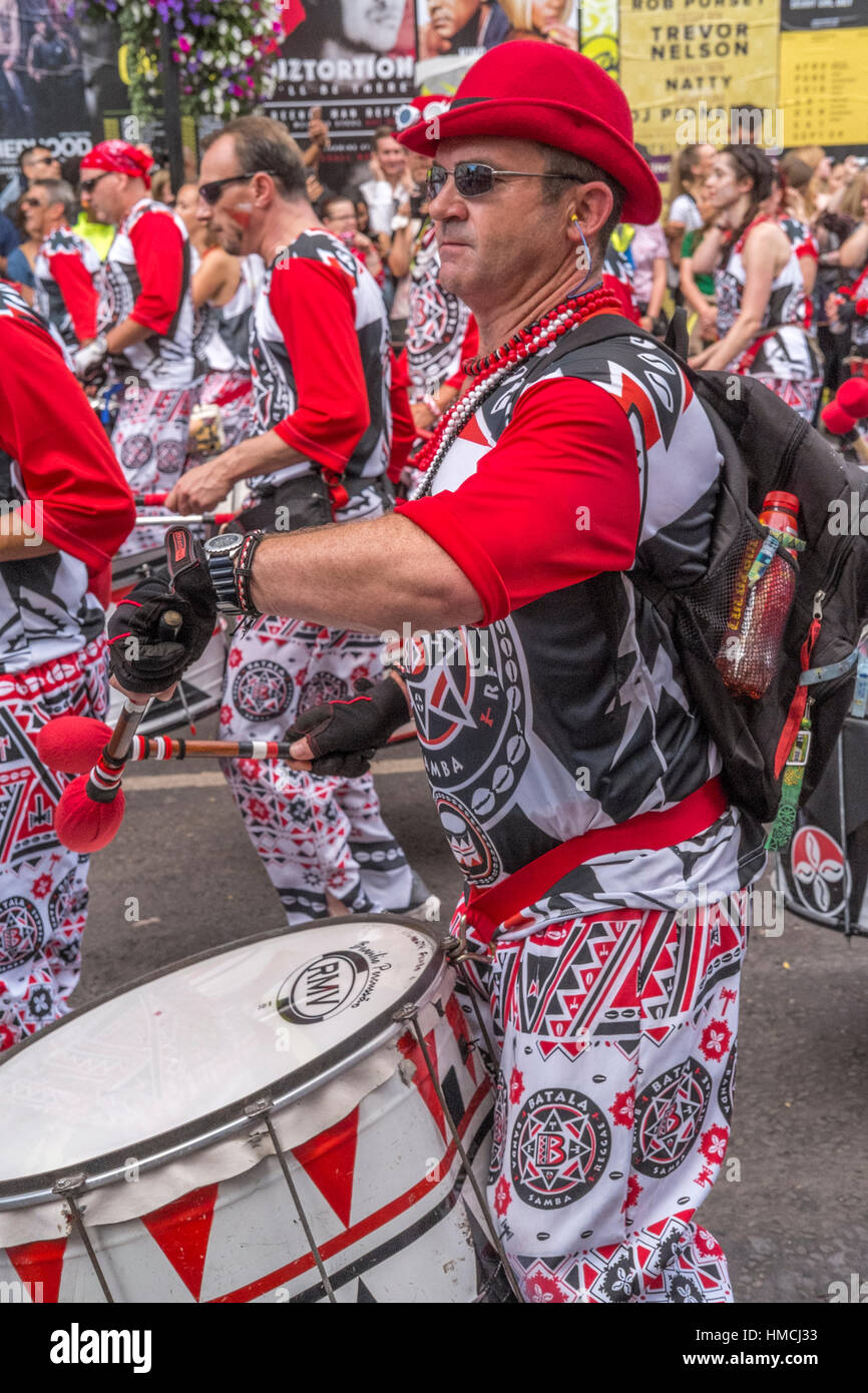 Carnevale di Notting Hill l'Europa è il più grande festival di strada con base a Londra, Inghilterra. Foto Stock
