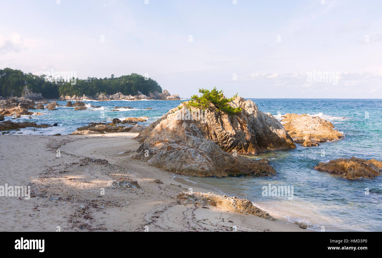 Mare Orientale della Corea del Sud, vicino al villaggio di Galnam Foto Stock