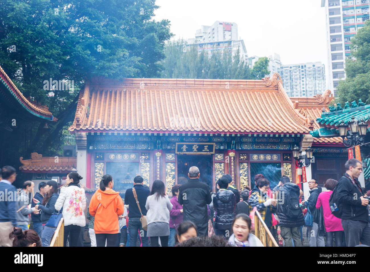 Sik sik Yuen Wong Tai Sin temple di Hong Kong Foto Stock
