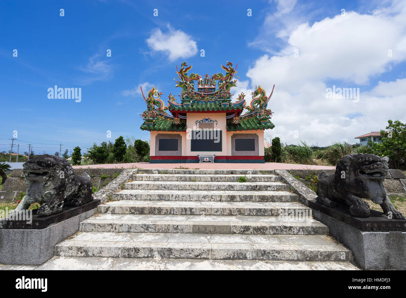 Il cimitero Cinese in Isola di Ishigaki, Okinawa in Giappone. Foto Stock