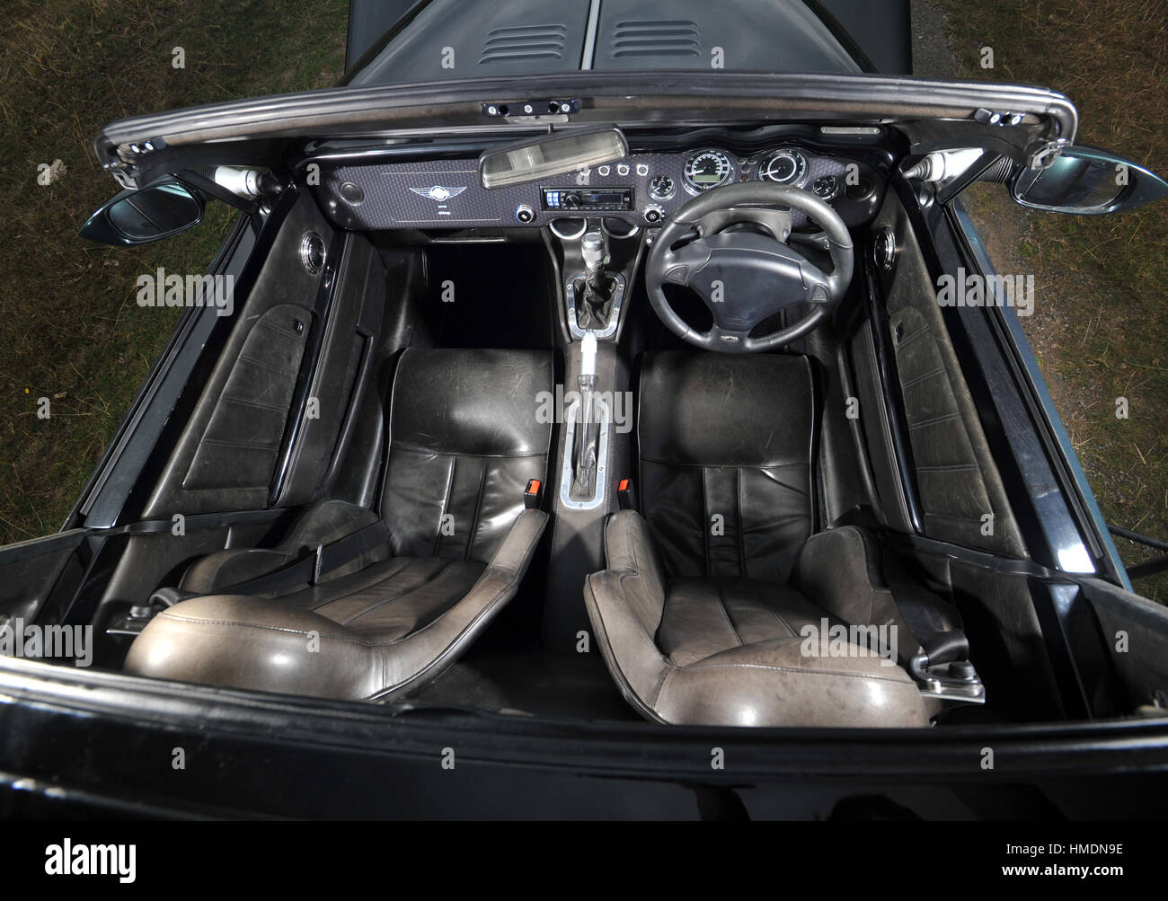 2010 Morgan Aero in stile retrò British V8 sport interni per auto Foto Stock