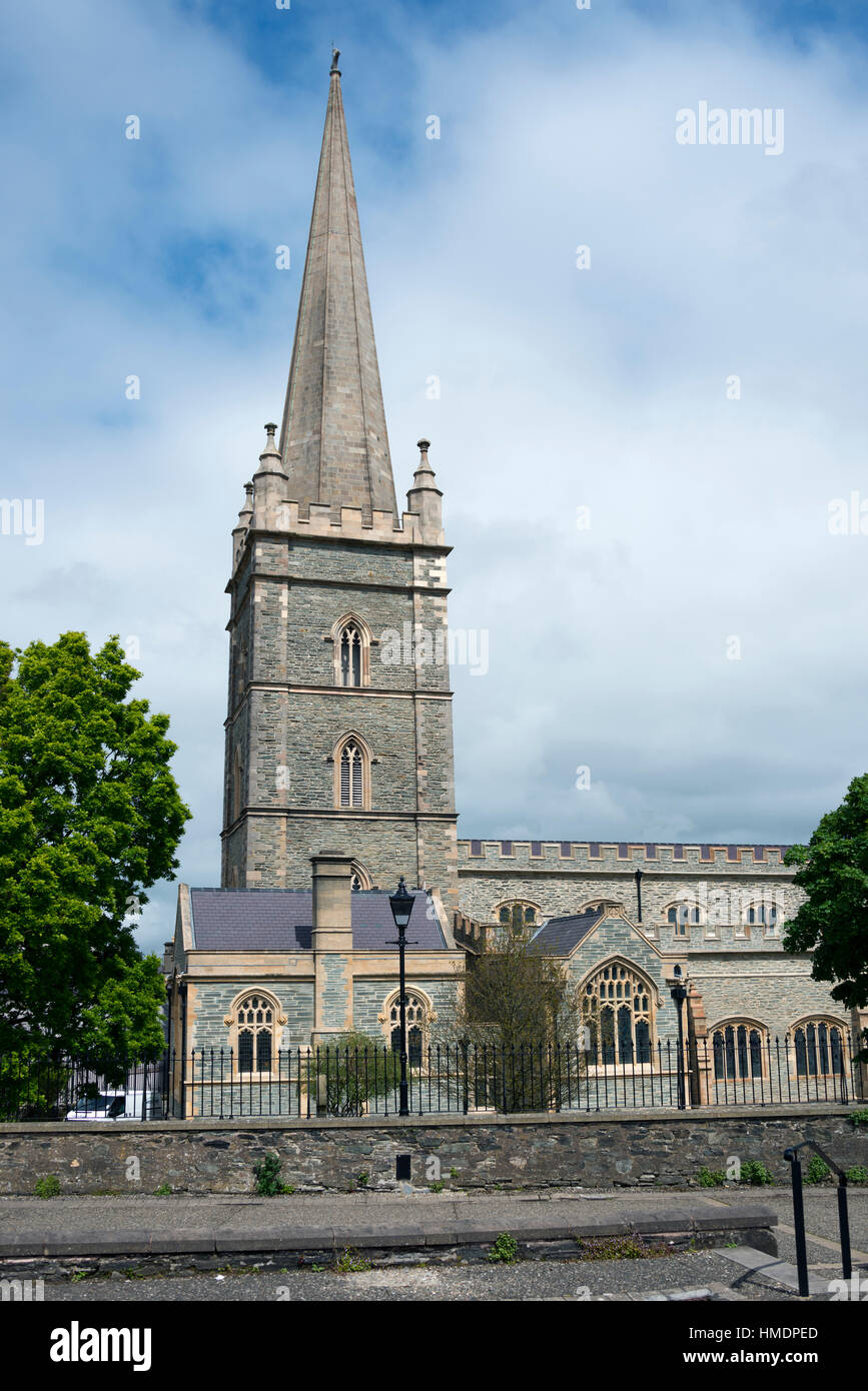 St Columb's Cathedral, Derry, Londonderry, Irlanda del Nord, Regno Unito Foto Stock