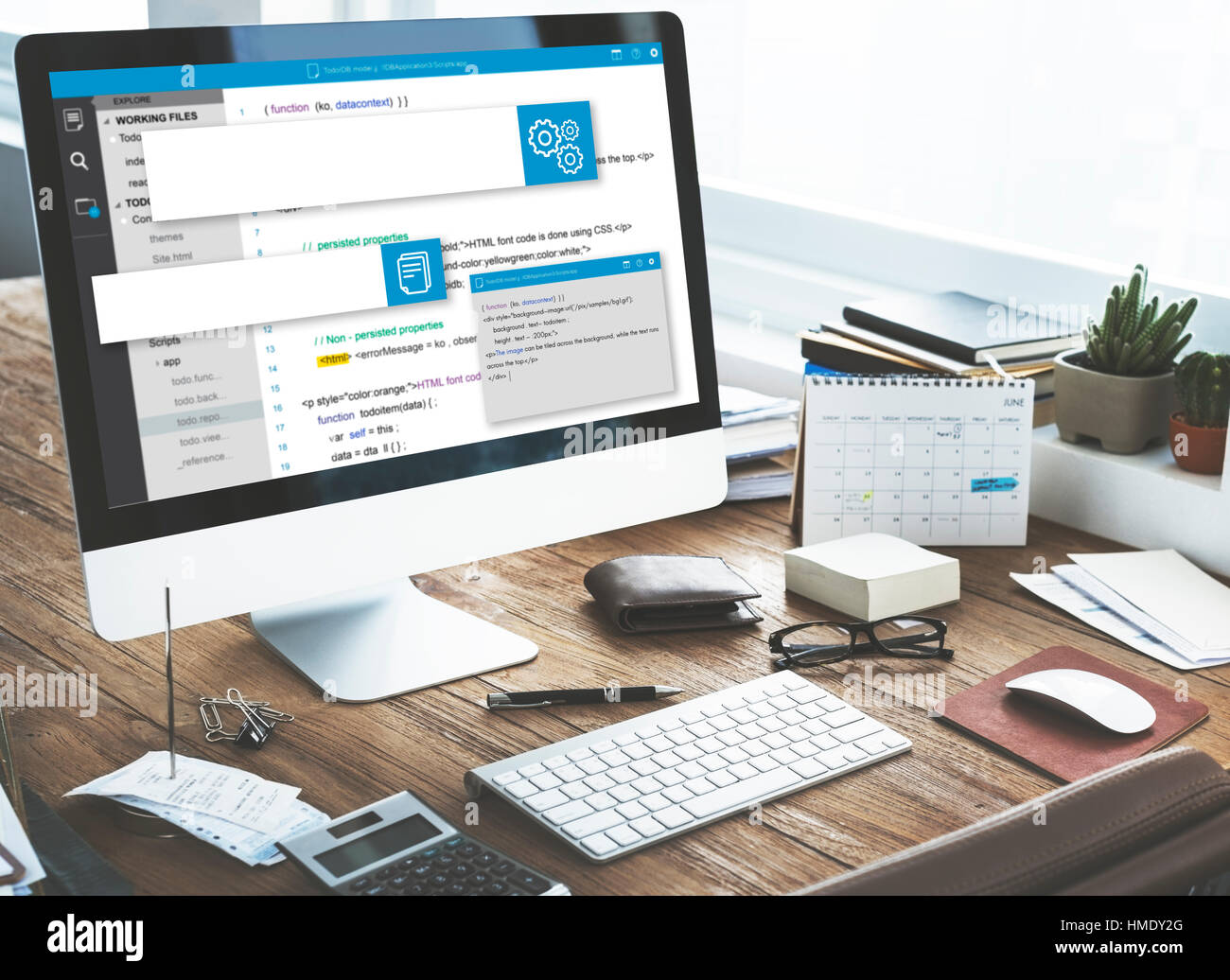 Web Design sito web Concetto di codifica Foto Stock