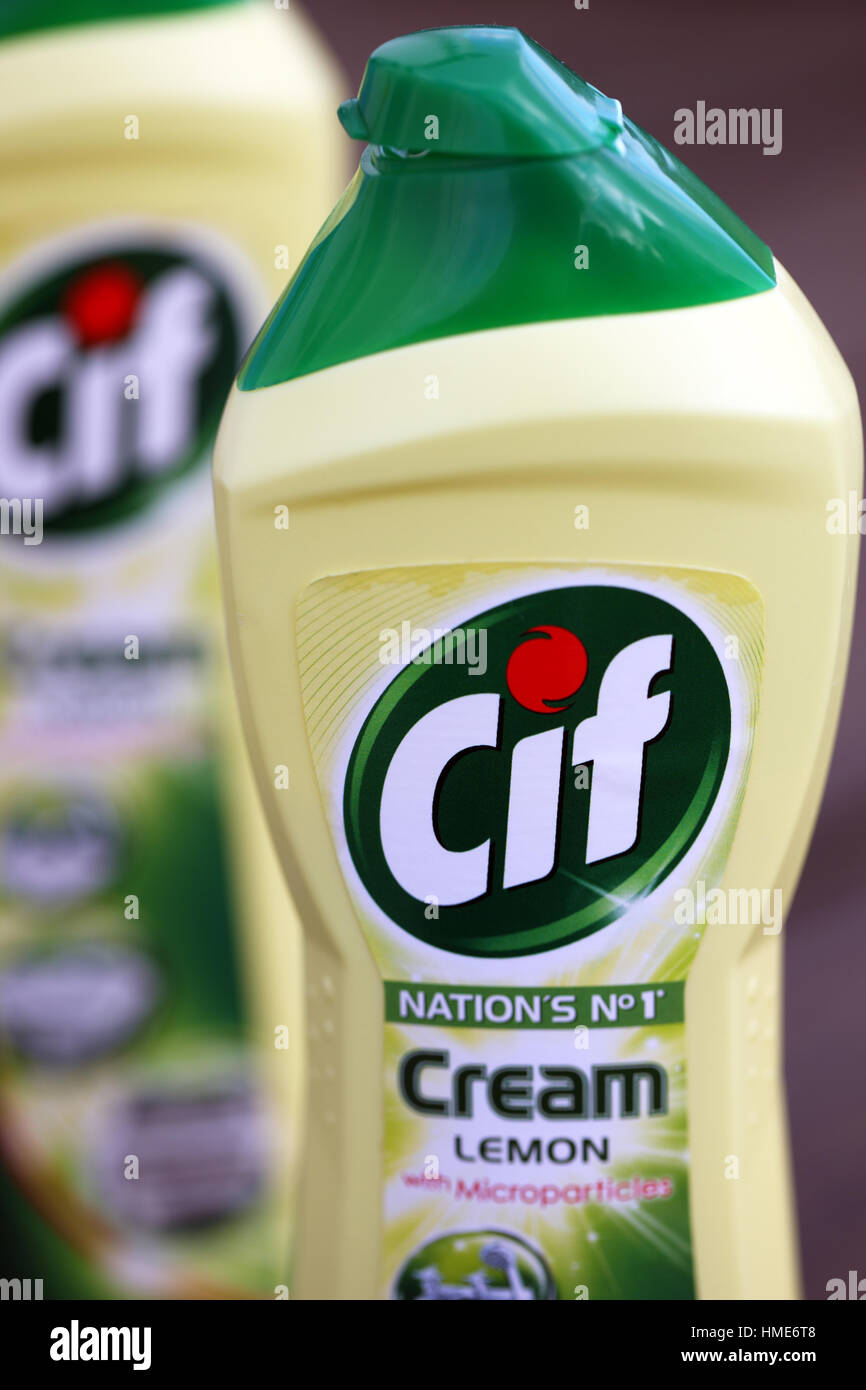Cif del prodotto di pulizia Foto Stock
