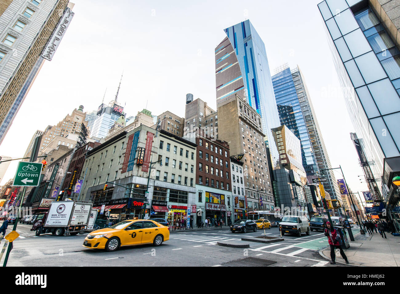 Manhattan street life Foto Stock