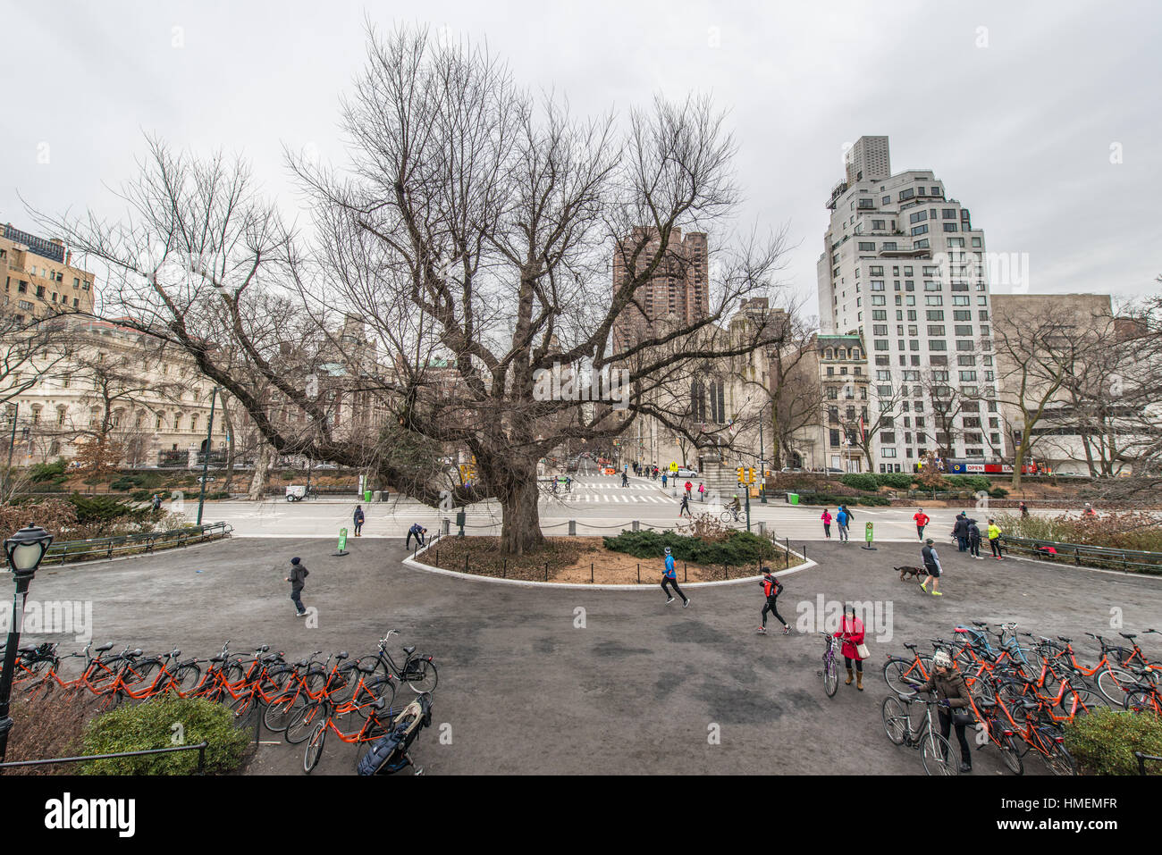 New York Central Park tour in bicicletta Foto Stock
