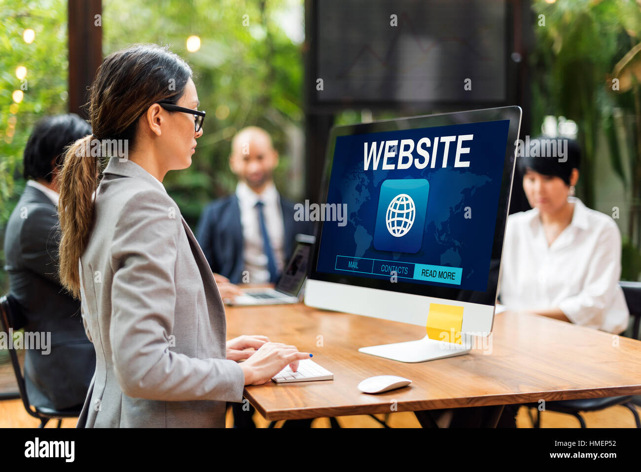 Sito Web in tutto il mondo globale concetto icona Foto Stock