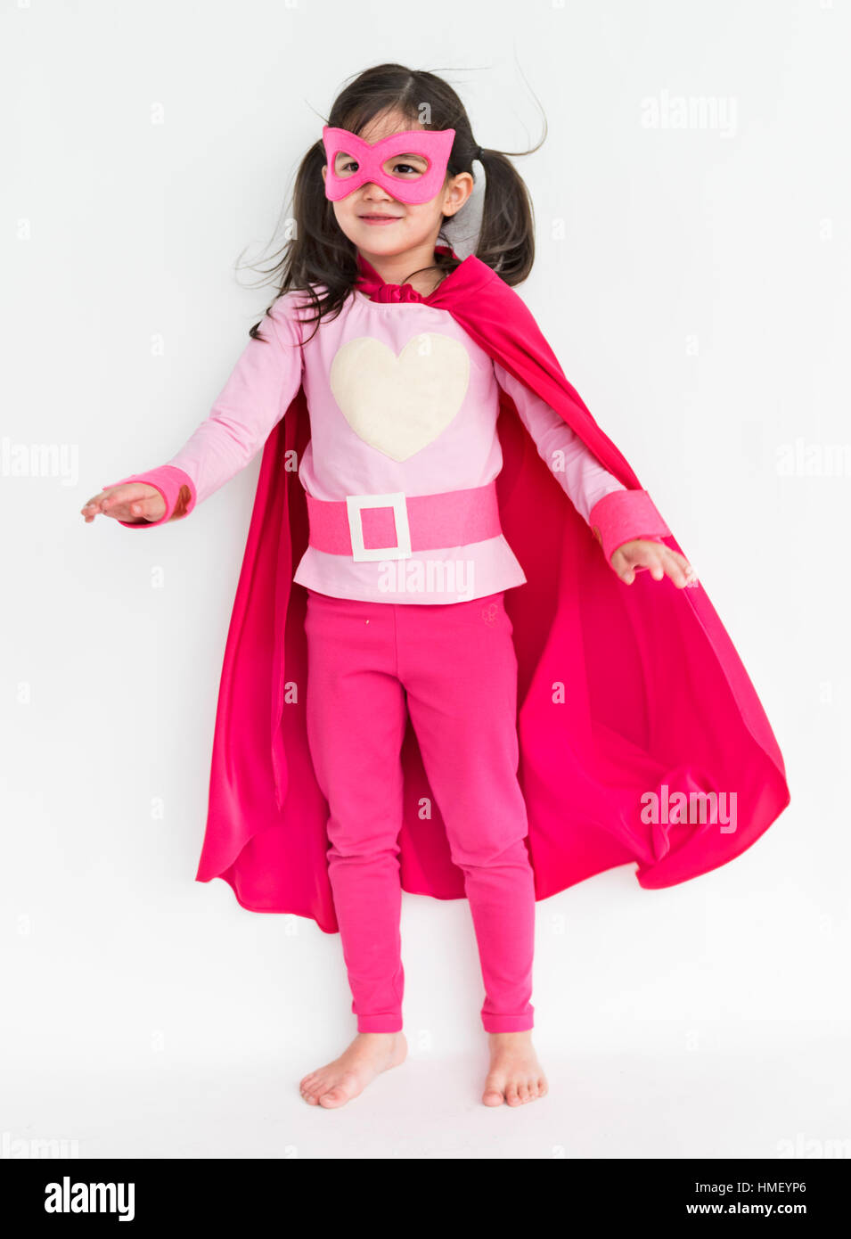 Il supereroe ragazza Bold Brave idolo femminile Nozione Foto Stock