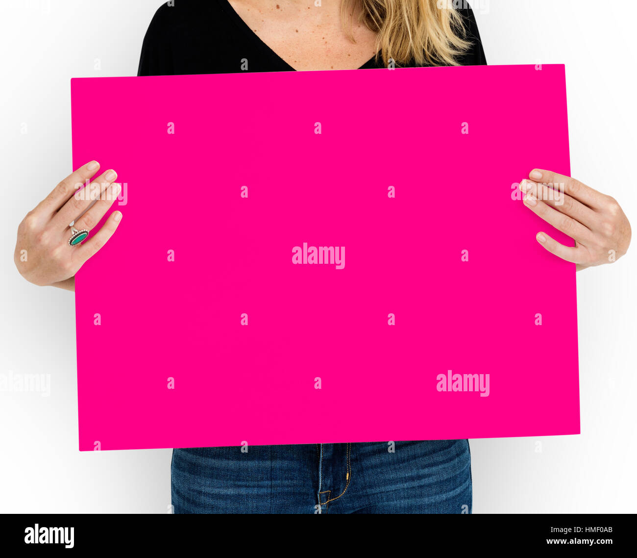 Targhetta vuota Copyspace concetto di comunicazione Foto Stock