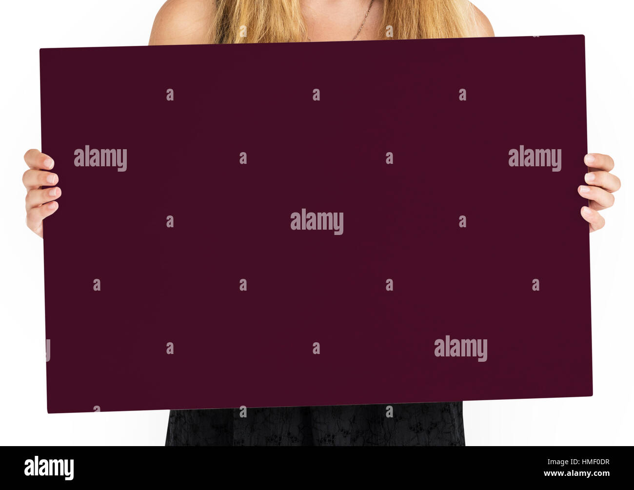 Targhetta vuota Copyspace concetto di comunicazione Foto Stock