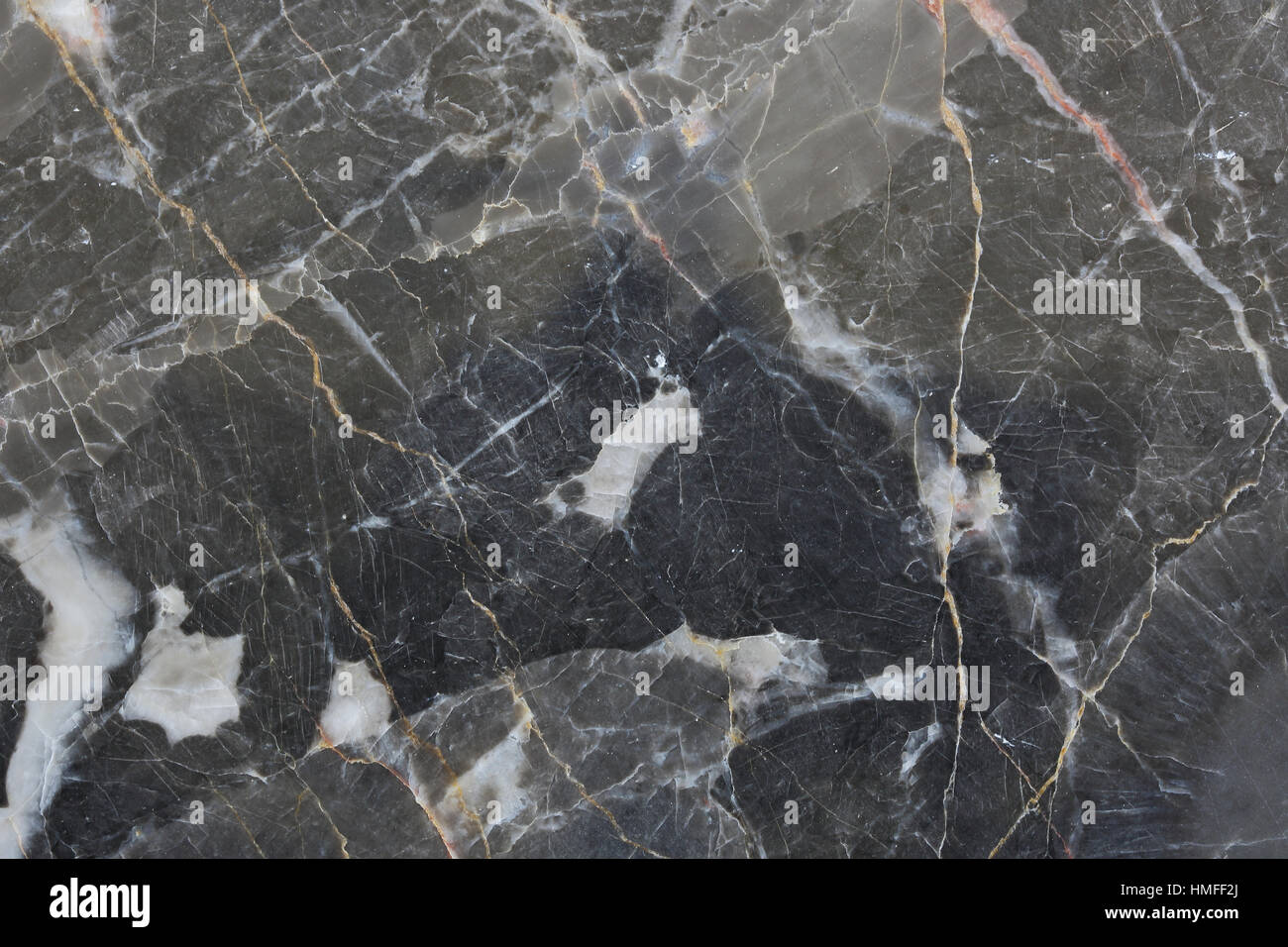 Modello dettagliato di marmo grigio pattern. Foto Stock