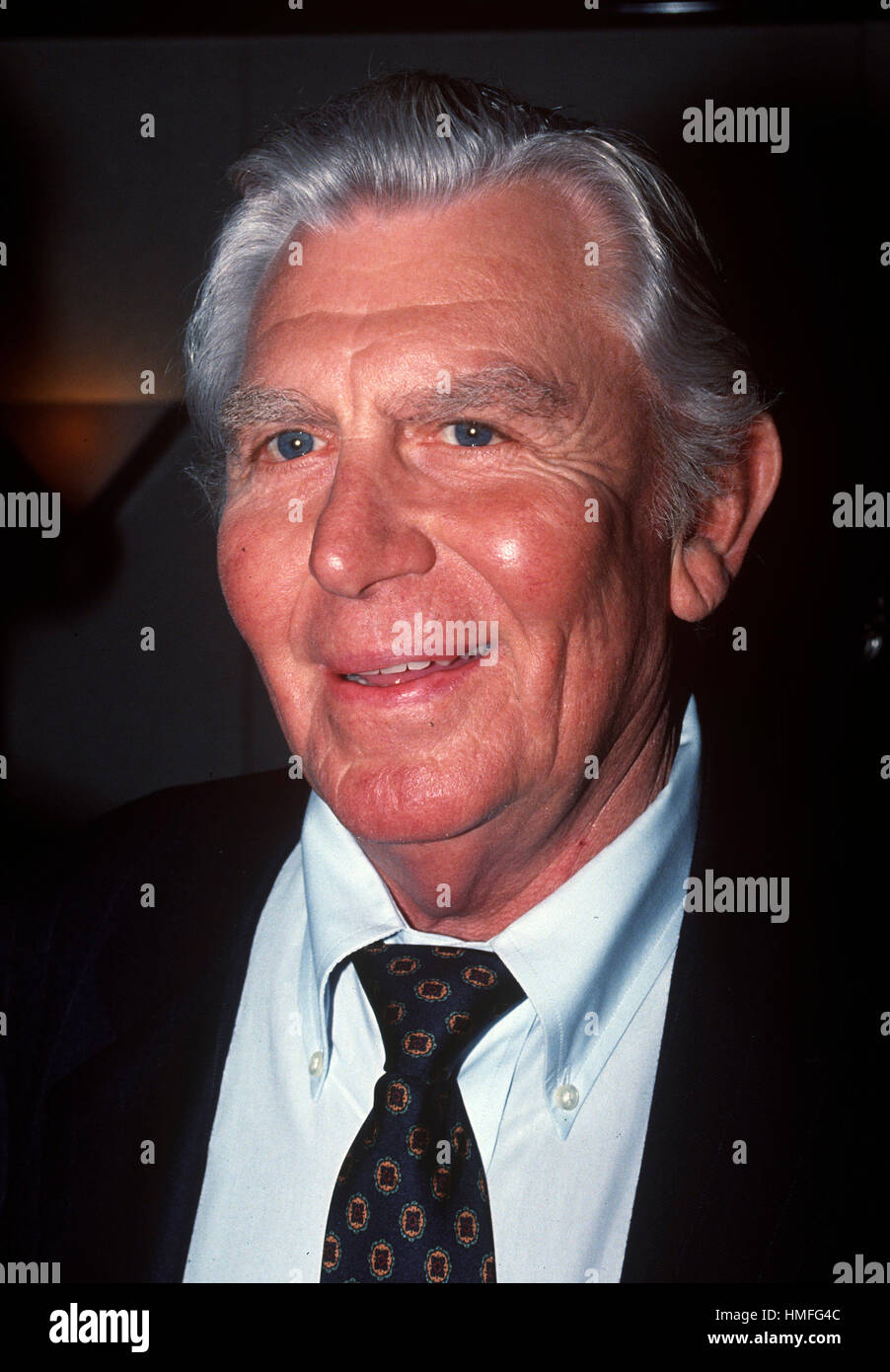 Andy Griffith Iris premi a NATPE a New Orleans, Louisiana nel gennaio del 1992. Foto Stock