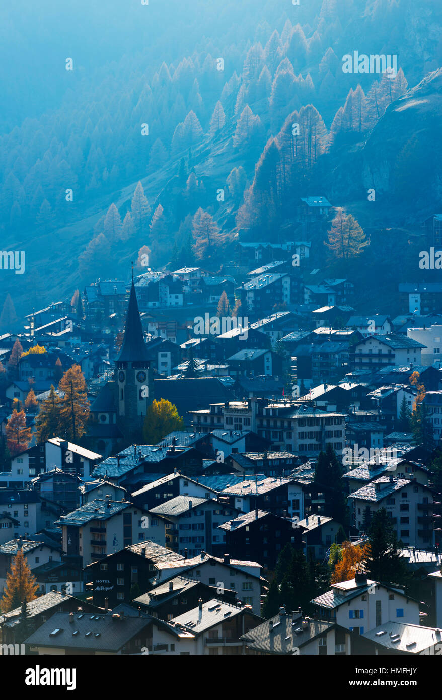 Zermatt, Vallese, alpi svizzere, Svizzera Foto Stock