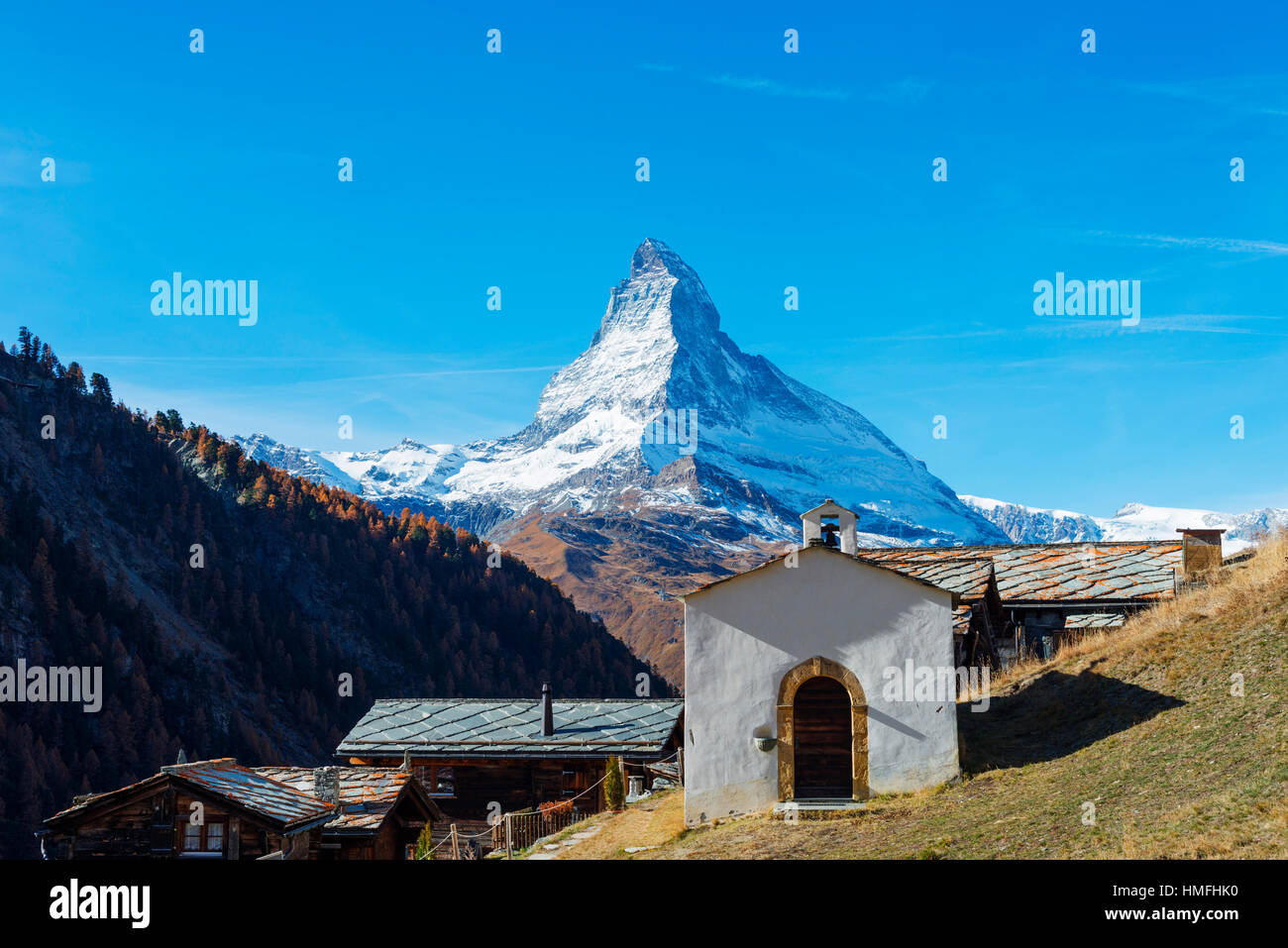 Il Cervino, 4478m, Zermatt, Vallese, alpi svizzere, Svizzera Foto Stock