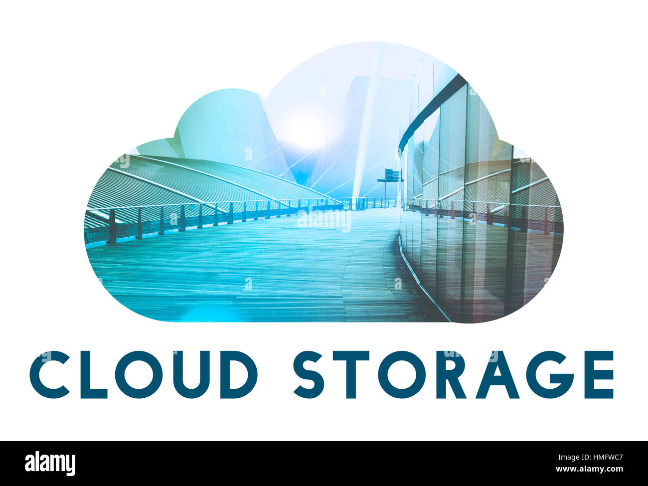 Scaricare il Cloud Storage Back Up Foto Stock