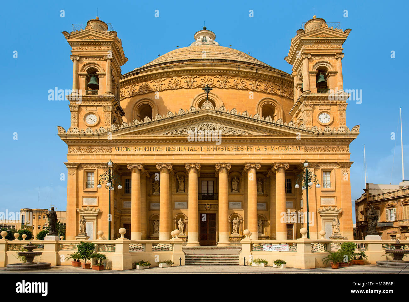 Chiesa di Santa Maria Assunta duomo di Mosta Piazza Rotunda Mosta Malta EU Europe Foto Stock